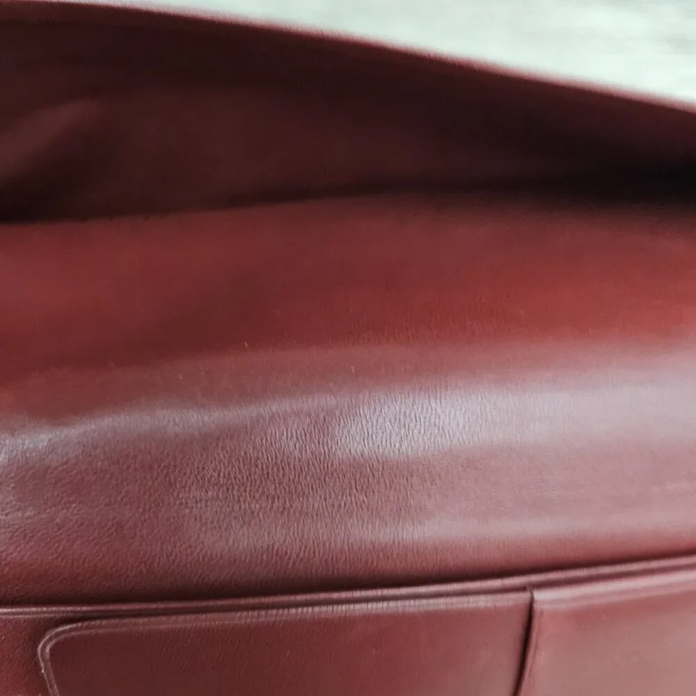 Cartier Must Les De Cartier Bi-fold Bordeaux Leather Vintage Long Wallet